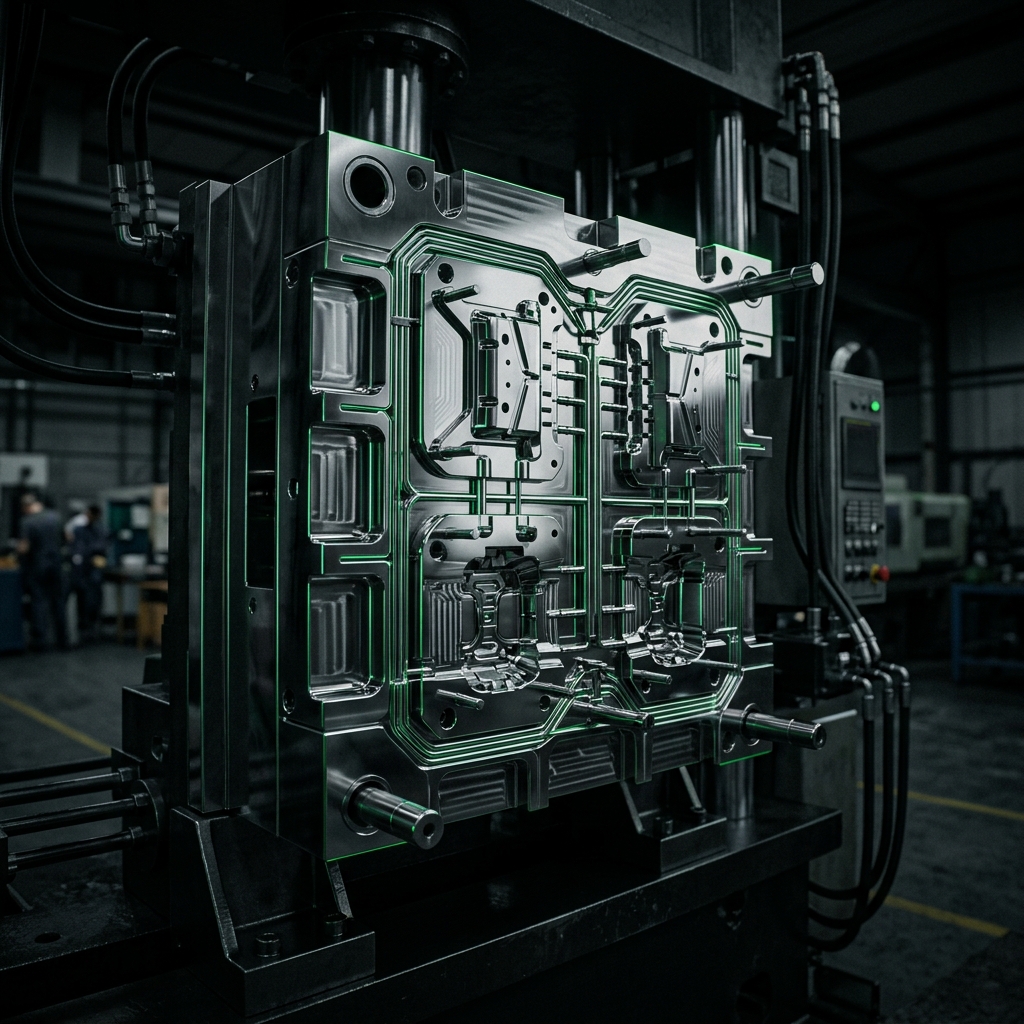 Precision plastic injection molds with anti-stick PVD coating